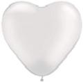 DM Balloon Company Balóny srdce v bílé barvì