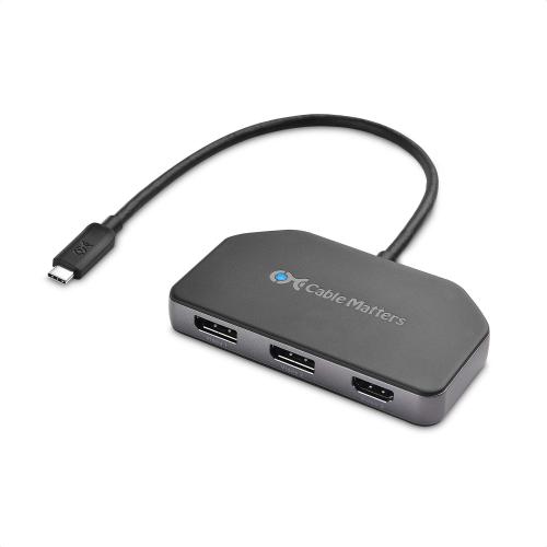 Cable Matters Hub USB C, 2 DisplayPort, 1 HDMI
