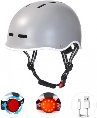Cyklistická helma pro dospìlé s LED svìtlem, M(54-57CM)