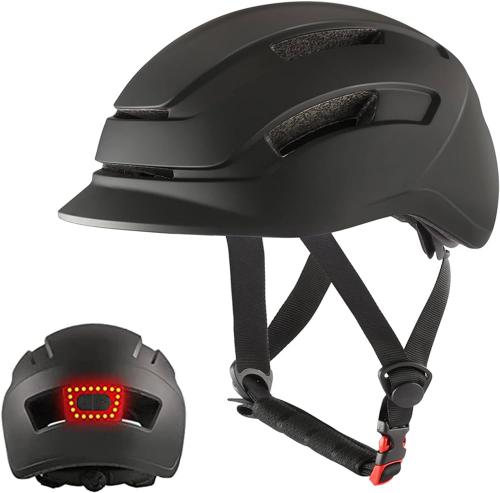 Cyklistická helma pro dospìlé s LED svìtlem, M(55-58cm)