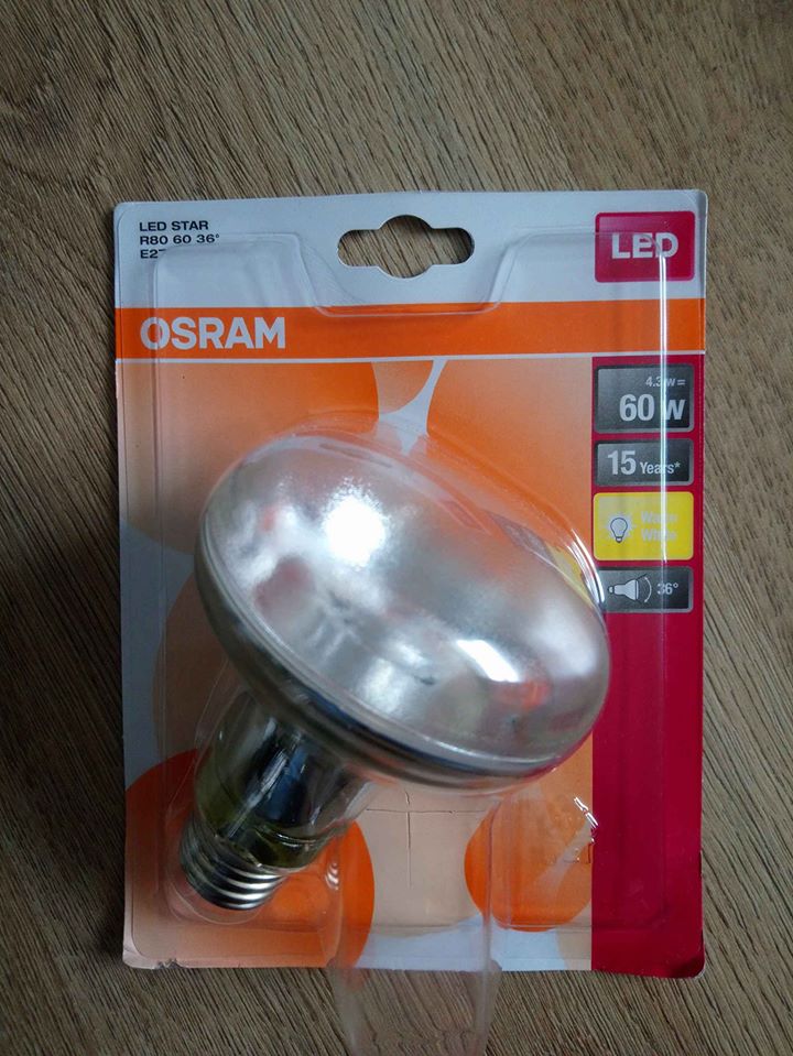 OSRAM led žárovka, E27, 4,3W=60W, teplá bílá, A+, reflektor. 6 kusu - zvìtšit obrázek