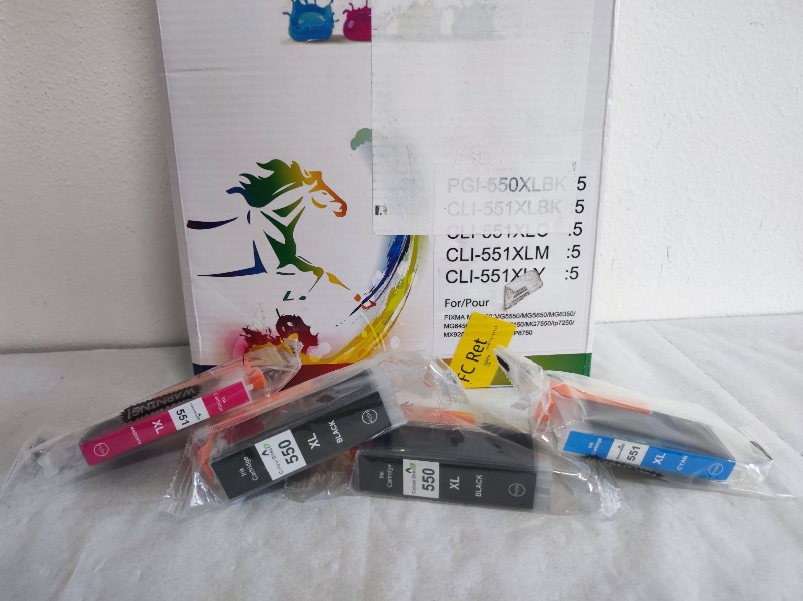 Inkoustové kazety Ink Cartridges, 25ks, CLI-551 XL/PGI-550 XL - zvìtšit obrázek